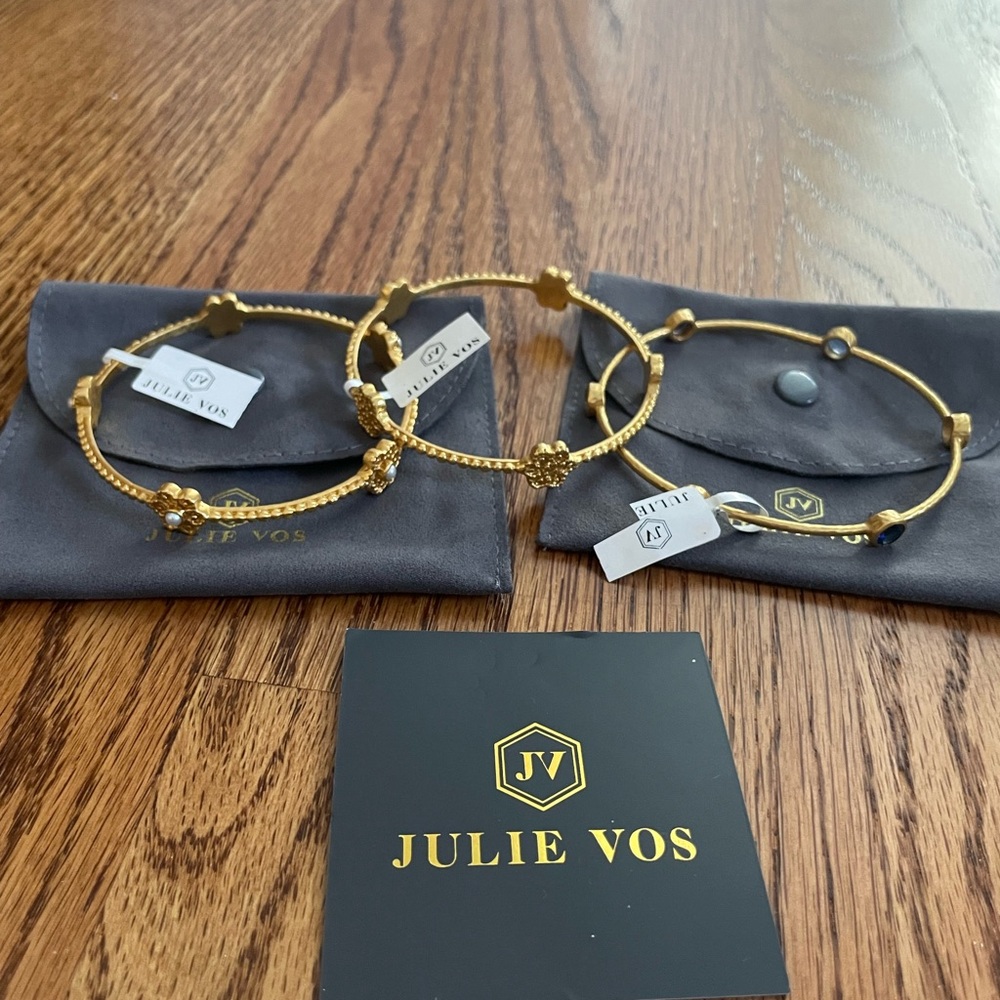 Julie Vos Gold Bangle Set